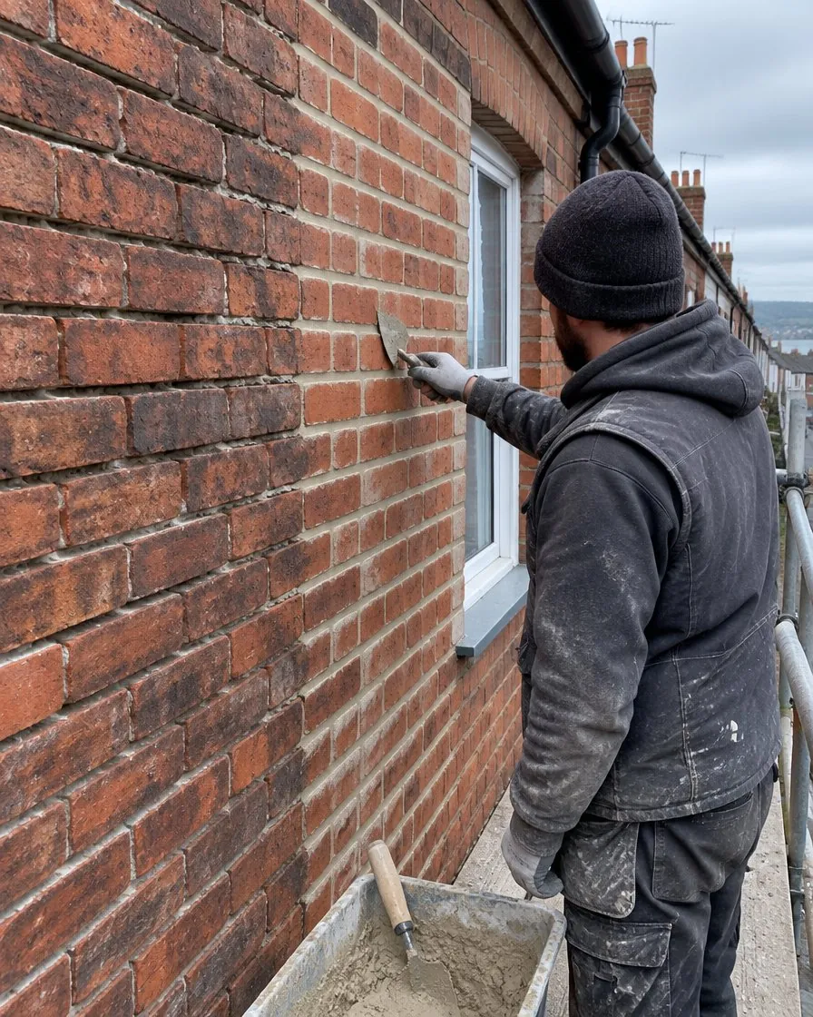 Brickwork and repointing in Penryn