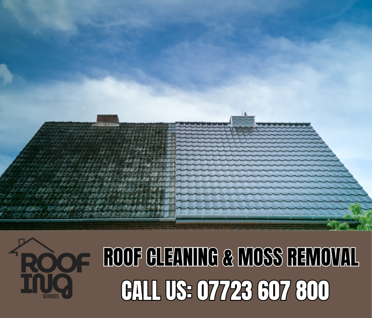 Roof cleaning and moss removal in Penryn