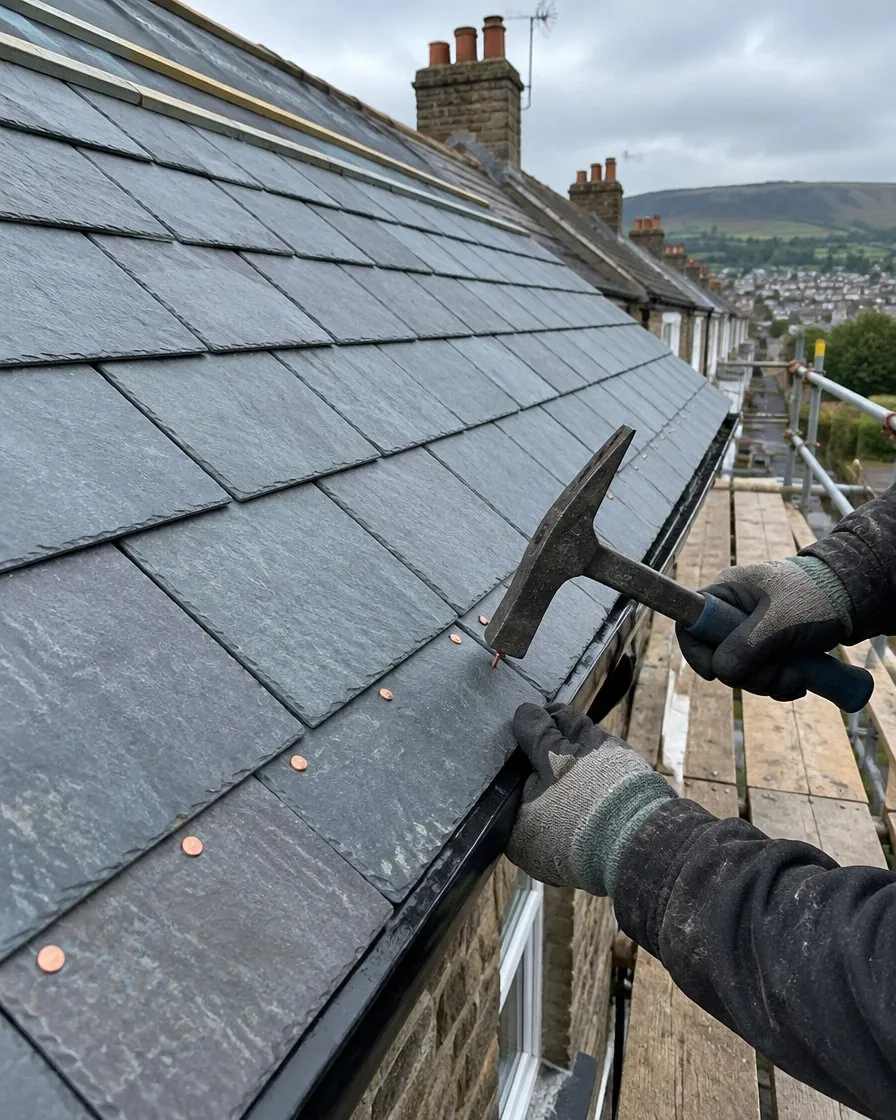 Slate roofing in Penryn